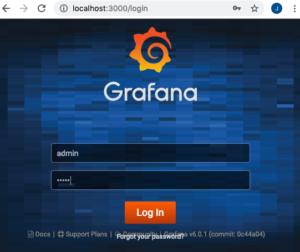 Performance testing tutorial: Grafana login