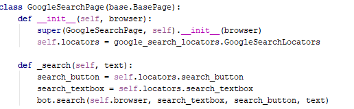 Use locator class as an object within the Page Object Class