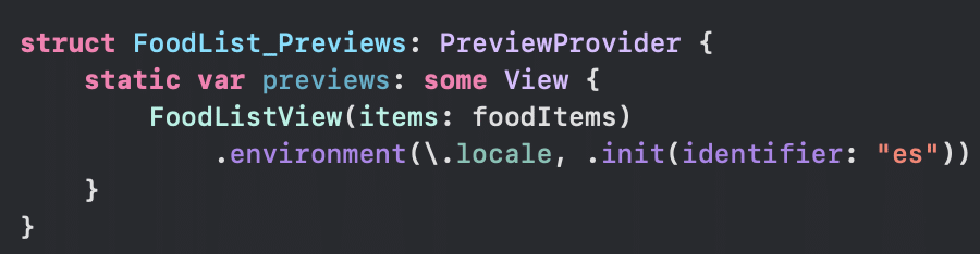 Xcode 13 introduced a change where TextView and other components in SwiftUI can take localized Strings of type LocalizedStringKey, allowing developers to see localizables in the previews instead of having to run the app.