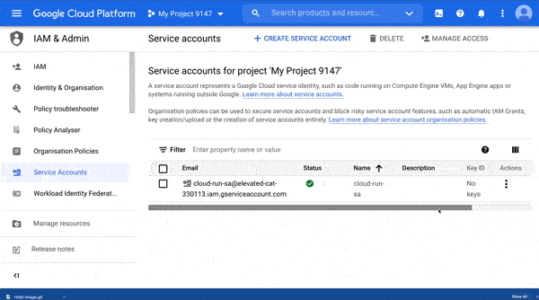  Go to your GCP console and create a new project: