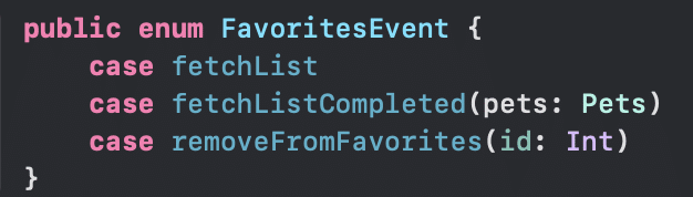 Example of iOS event mobile app implementations code snippet