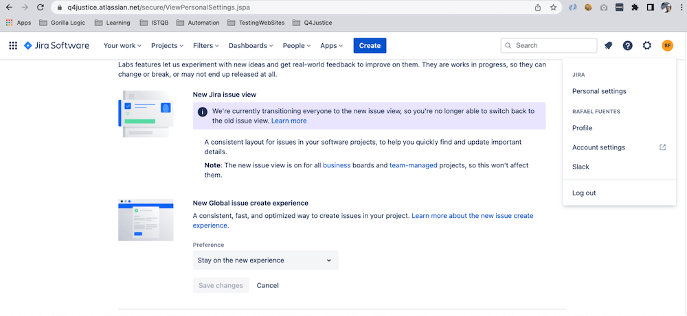 An example from Jira to organize your deliverables