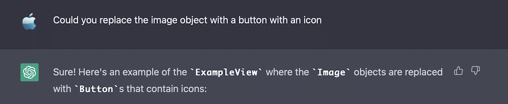 Could you replace the image object with a button with an icon 